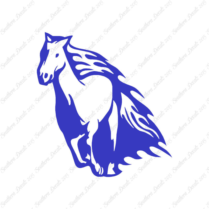 Fire Flames Horse Mustang