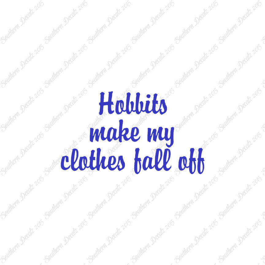 Hobbits Make Clothes Fall Off