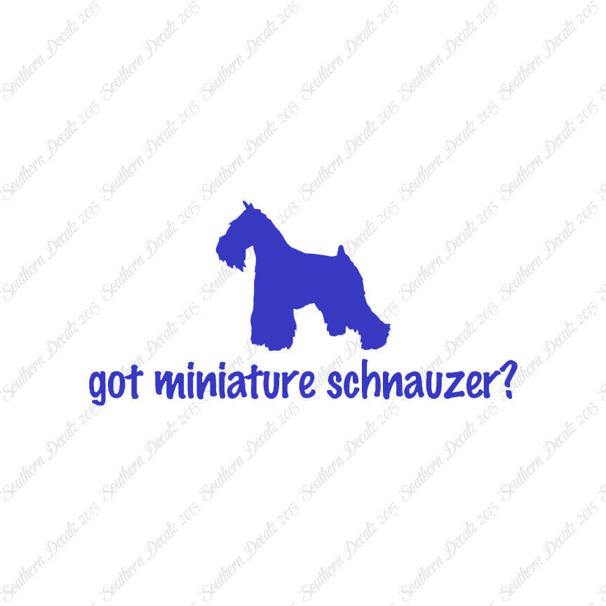 Got Miniature Schnauzer ? Dog Breed