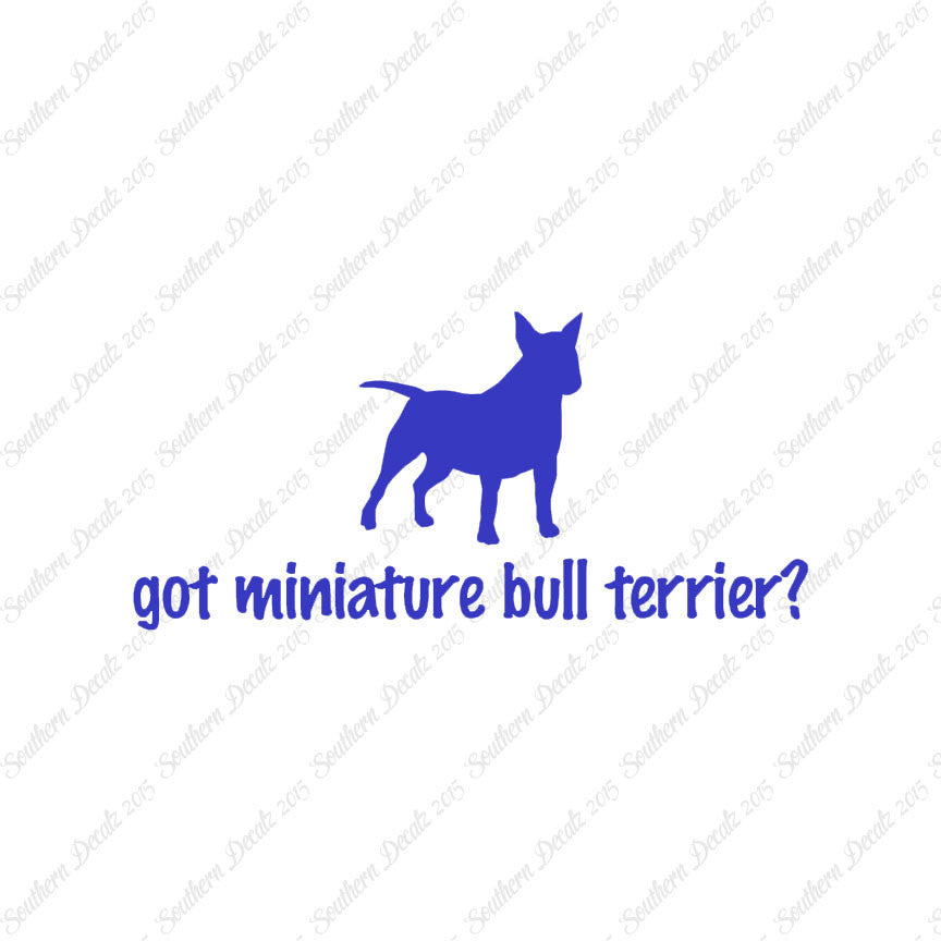 Got Miniature Bull Terrier ? Dog Breed