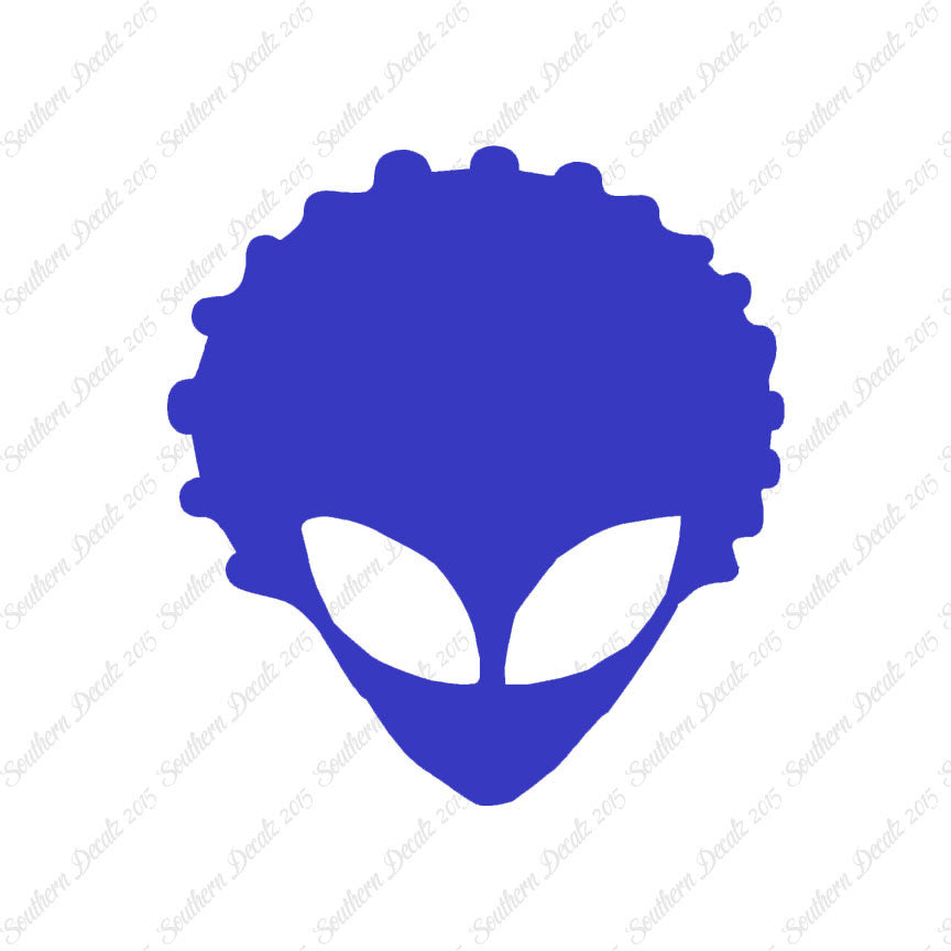 Alien Head Afro Hair