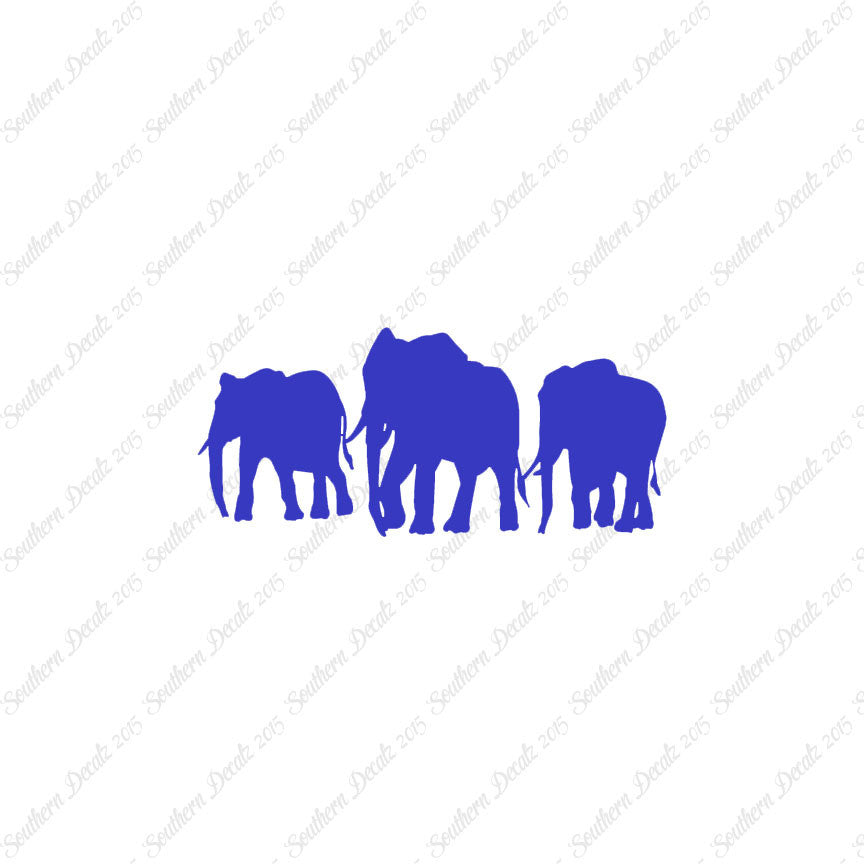 Group Of Elephant Herd