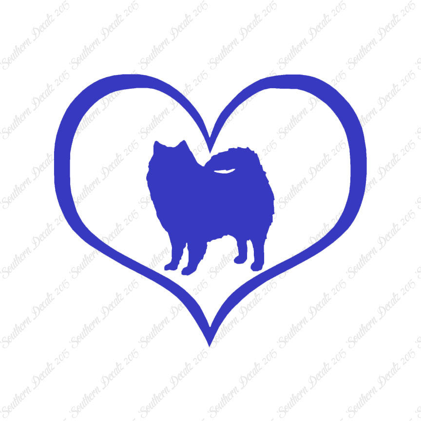 American Eskimo Dog Heart Love