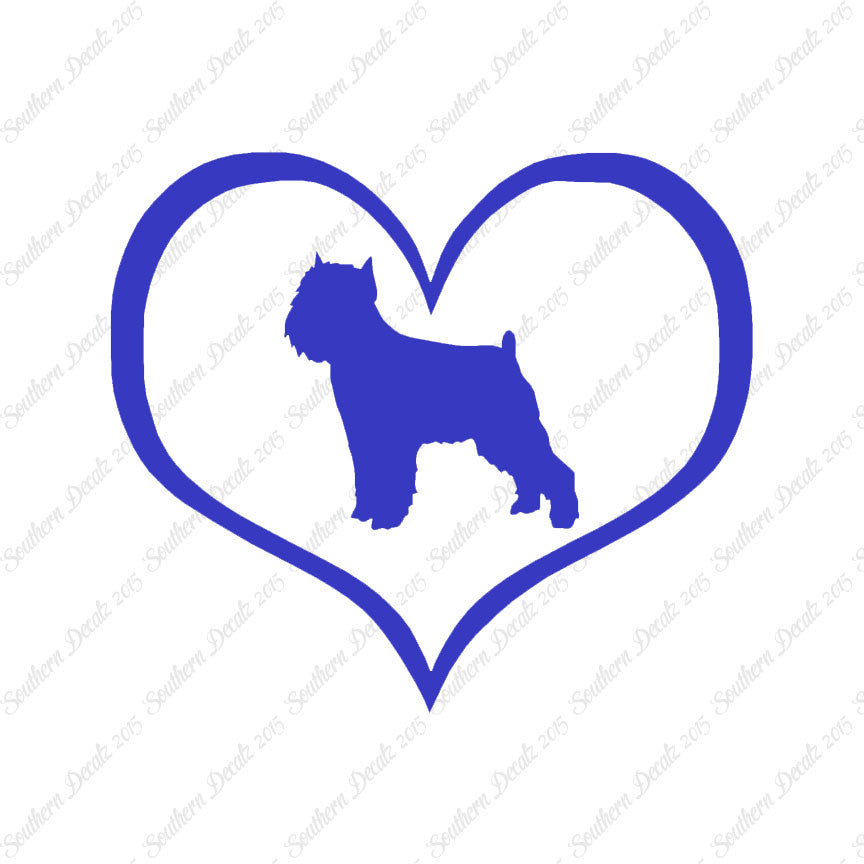 Brussels Griffon Dog Heart Love