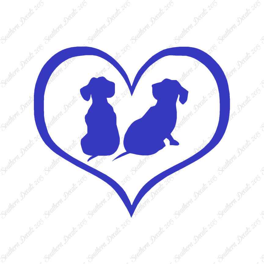 Dachshund Puppies Heart