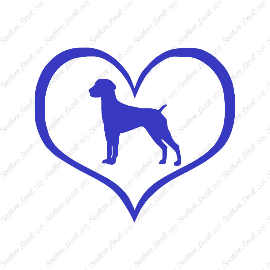 German Shorthaired Pointer Dog Heart Lov