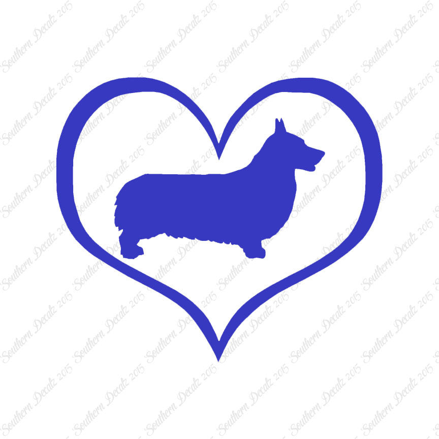 Pembroke Welsh Corgi Dog Heart Love