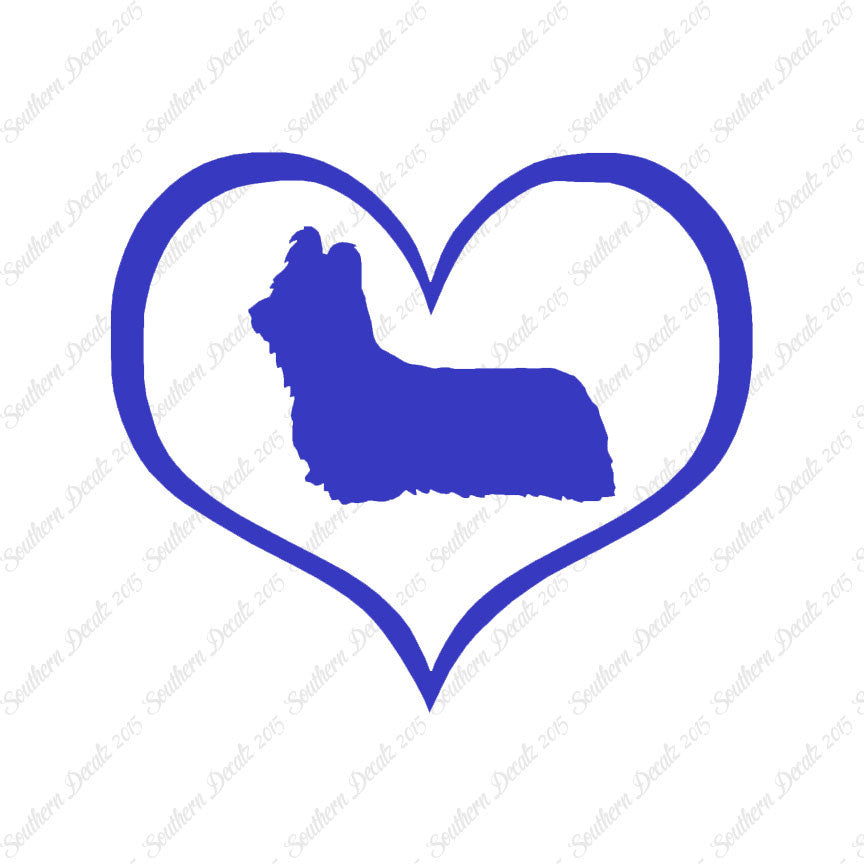 Skye Terrier Dog Heart Love
