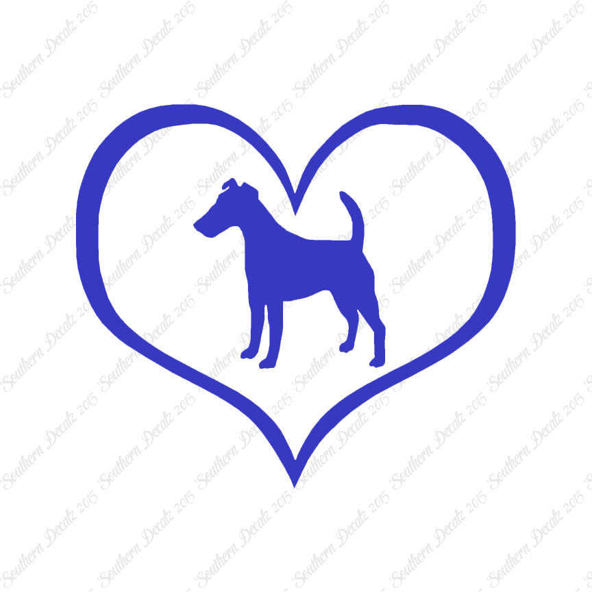 Smooth Fox Terrier Dog Heart Love