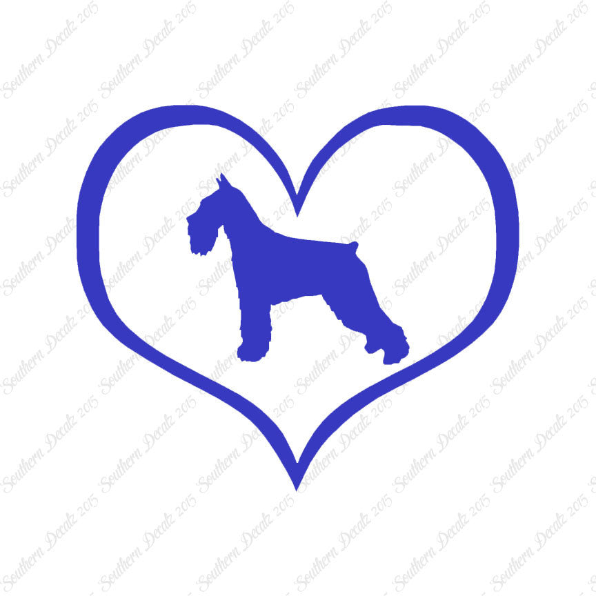 Standard Schnauzer Dog Heart Love