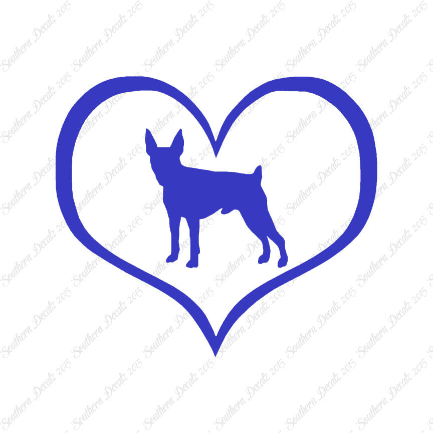 Toy Fox Terrier Dog Heart Love