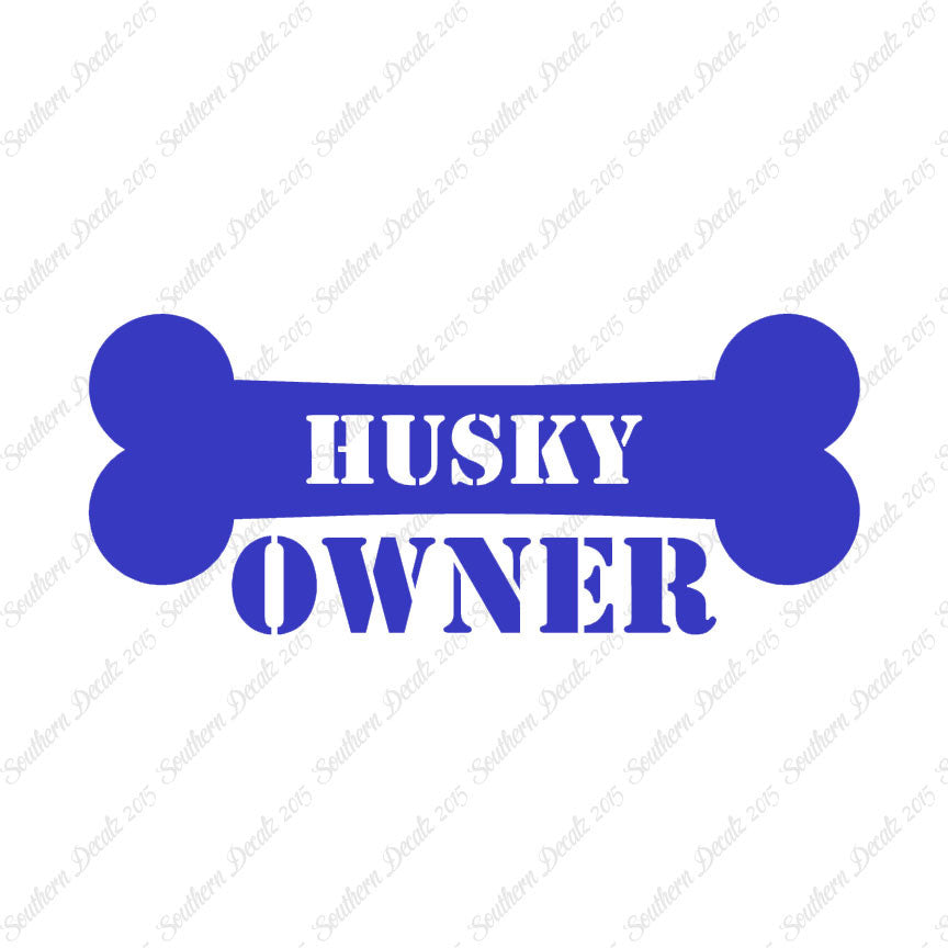 Husky Dog Owner Bone
