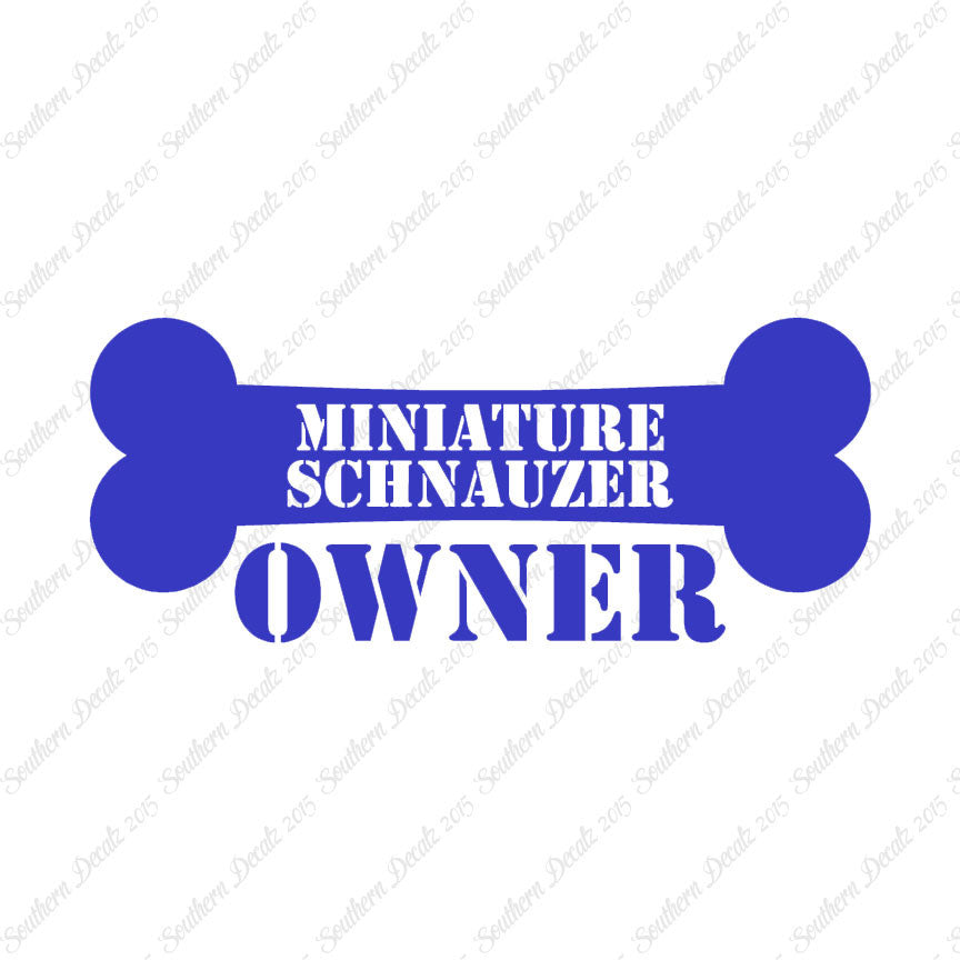 Miniature Schnauzer Dog Owner Bone