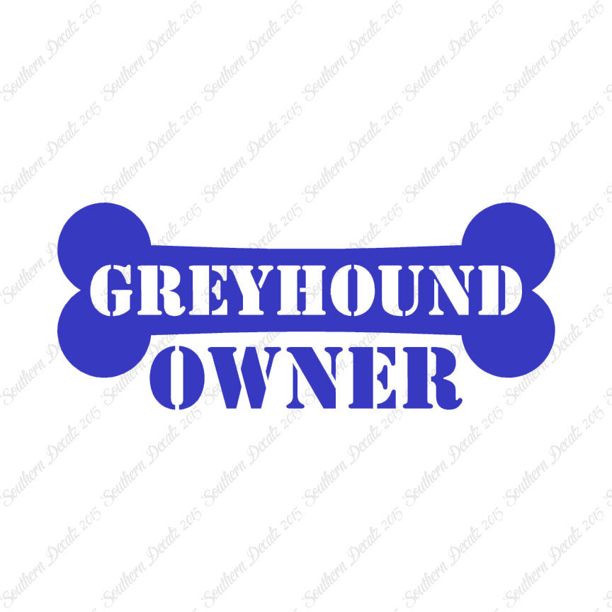 Greyhound Dog Owner Bone