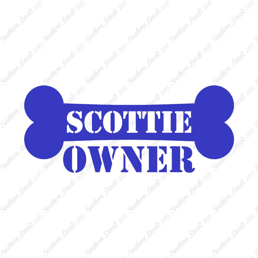 Scottie Dog Owner Bone Scottish Terrier