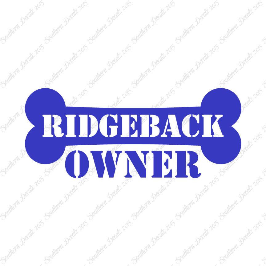 Ridgeback Dog Owner Bone
