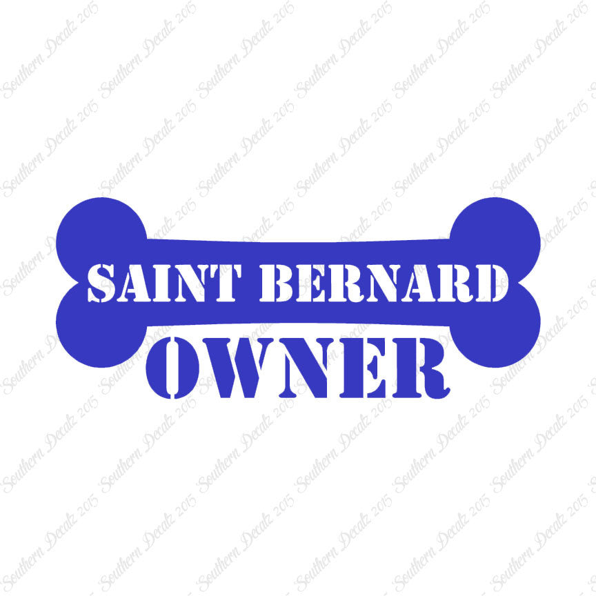 Saint Bernard Dog Owner Bone