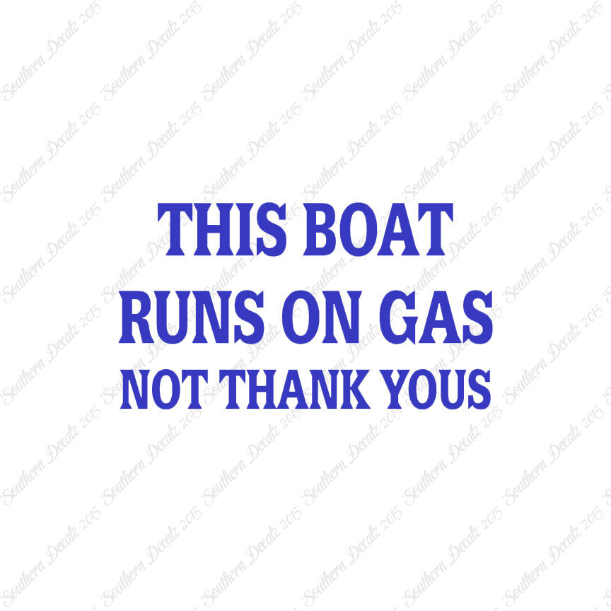 Fish Boat Runs On Gas