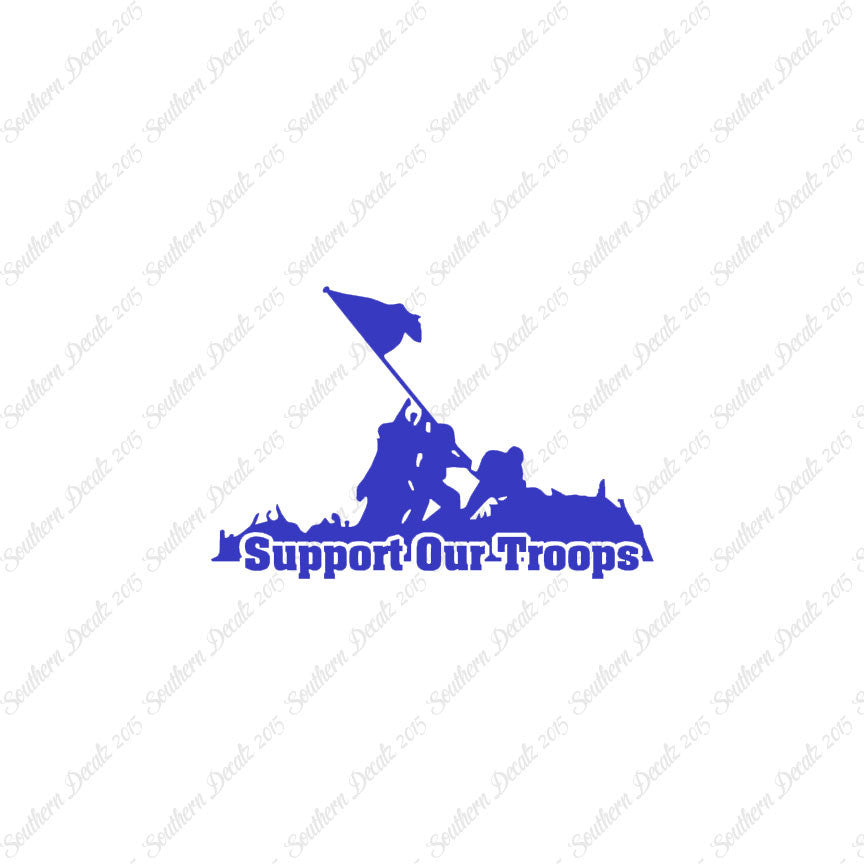 Support Our Troops Iwo Jima Flag