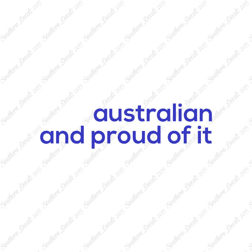 Australian Proud Of It