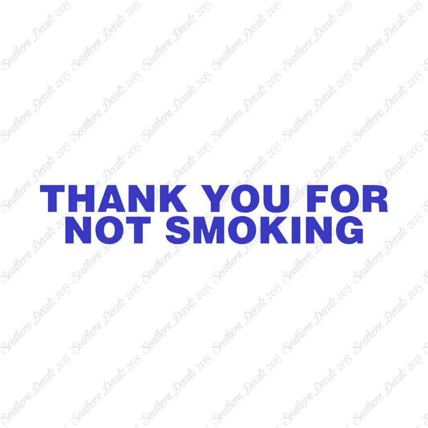 Thank You Not Smoking