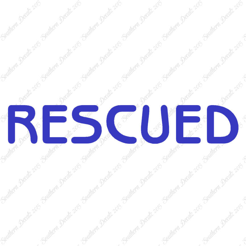 Rescued Paw Print