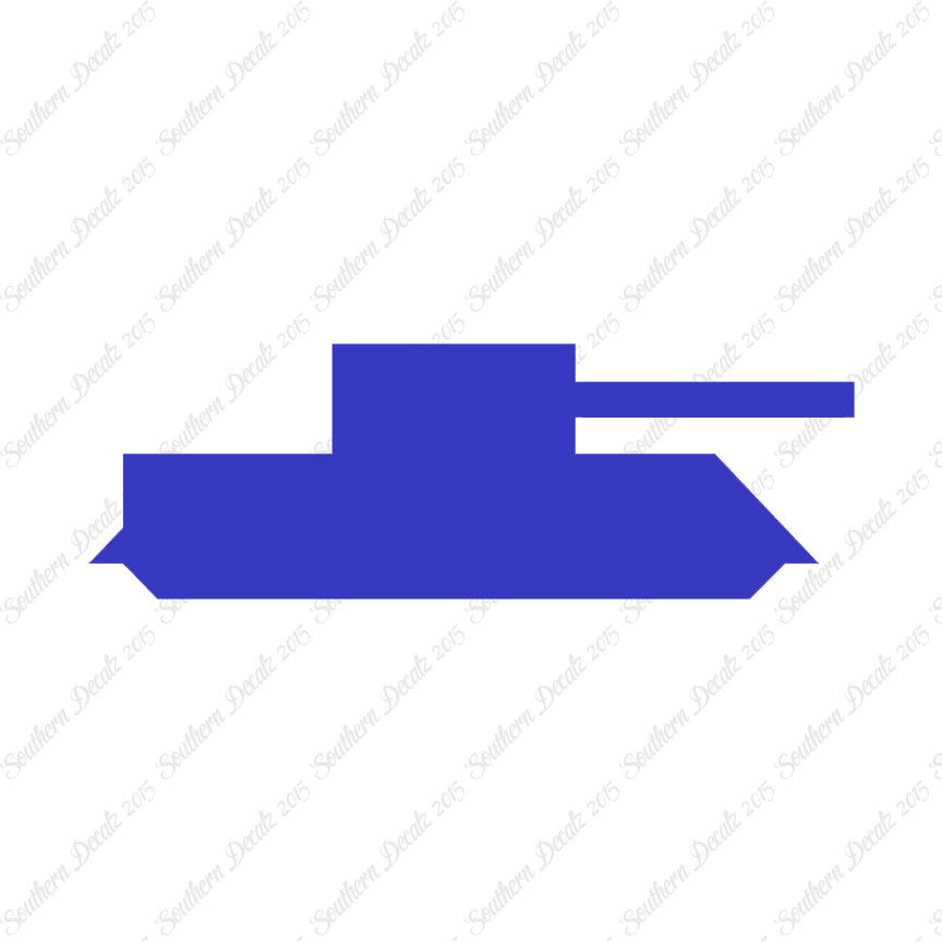 Block Toy Tank Silhouette