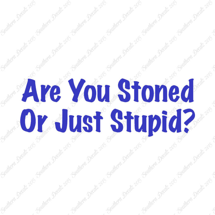 Stoned Or Stupid