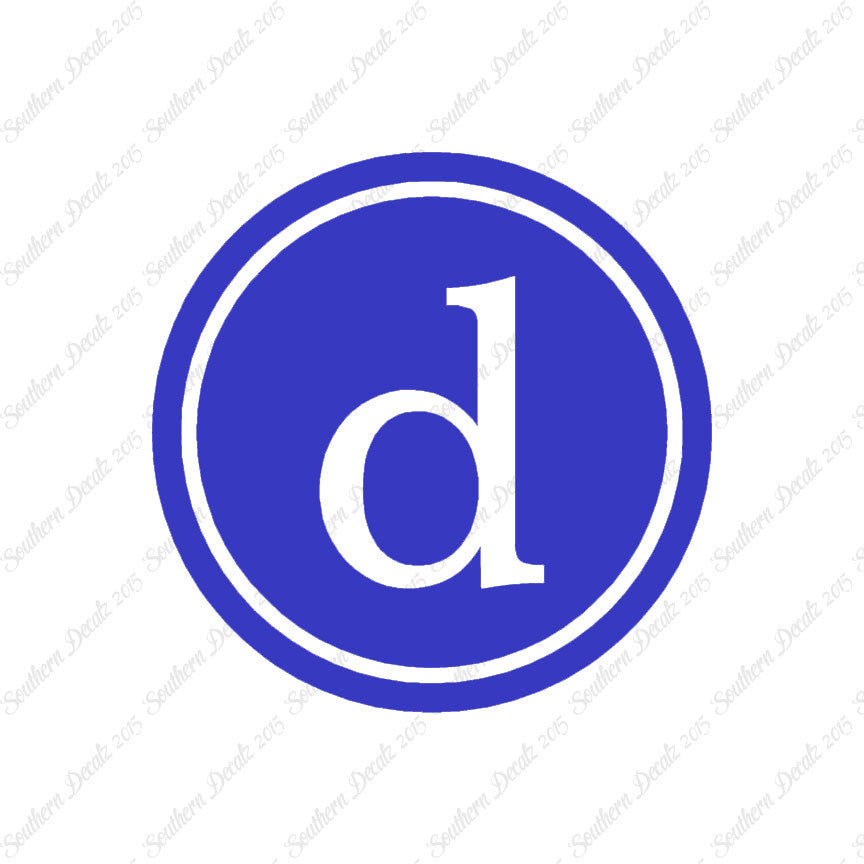Typewriter Font D Initial