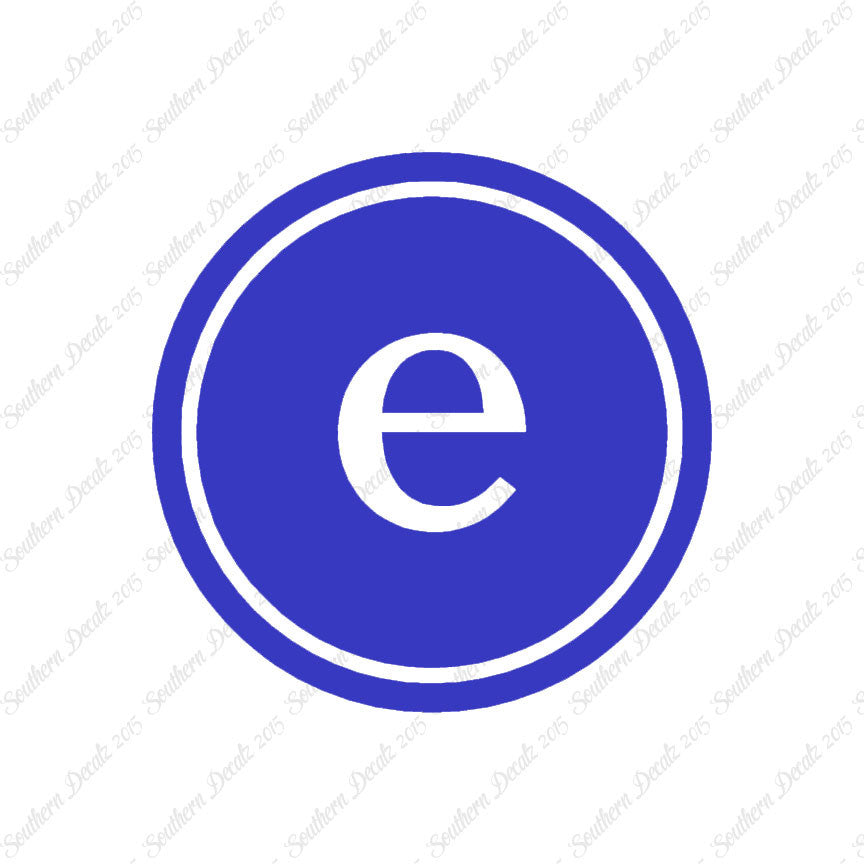 Typewriter Font E Initial