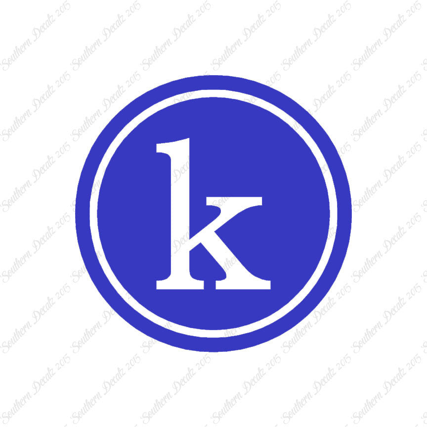 Typewriter Font K Initial