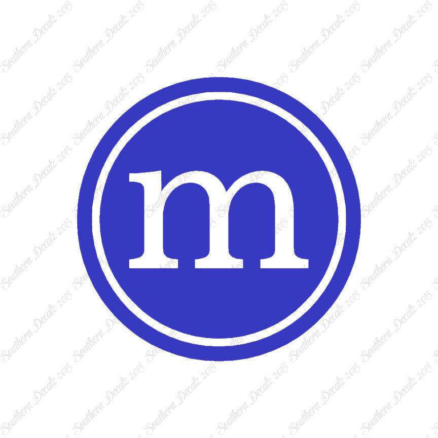 Typewriter Font M Initial
