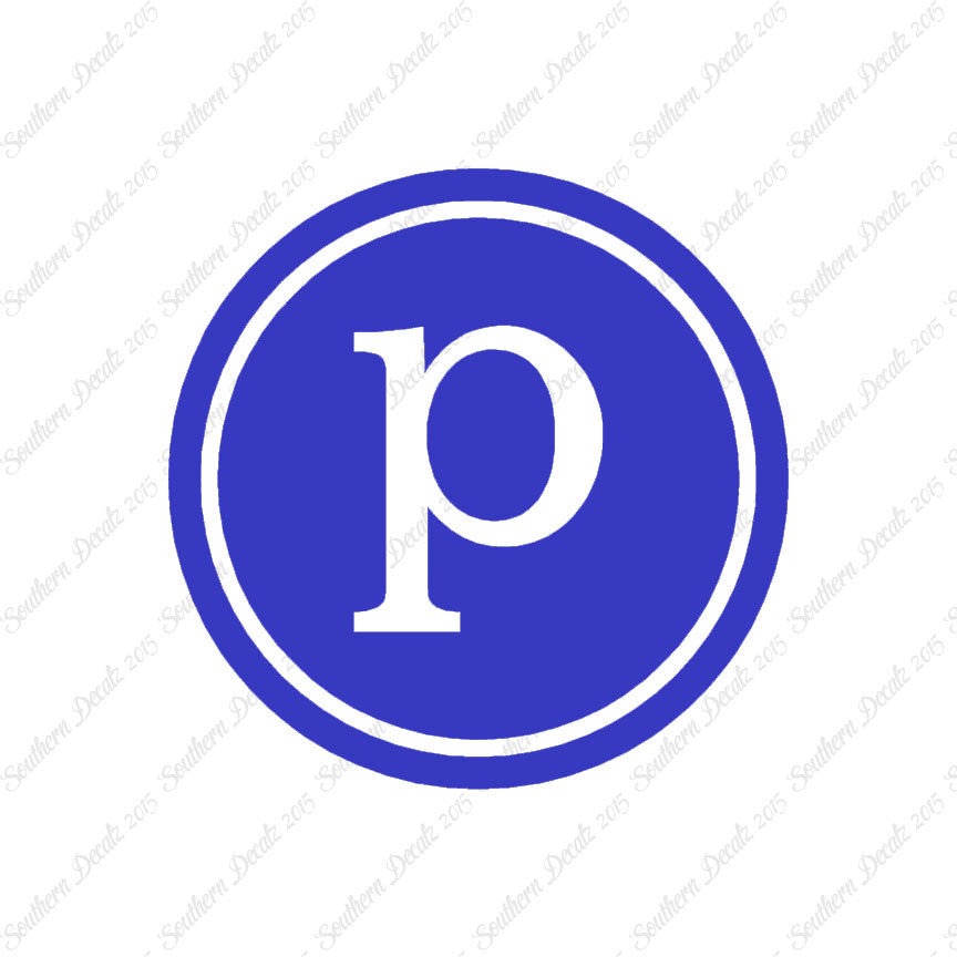 Typewriter Font P Initial