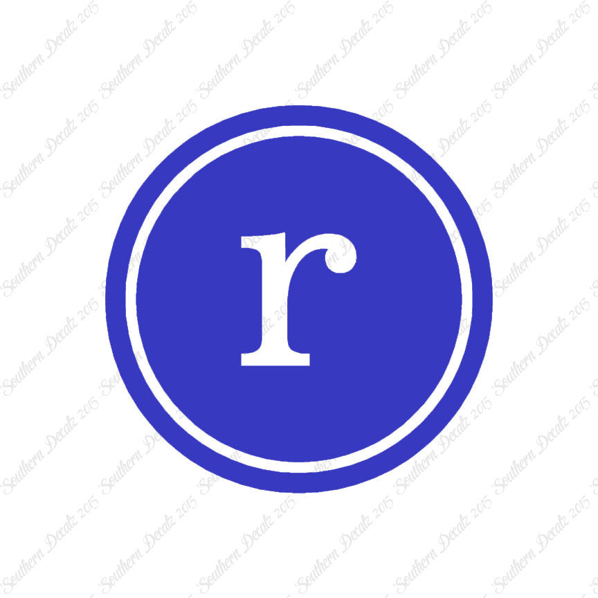 Typewriter Font R Initial