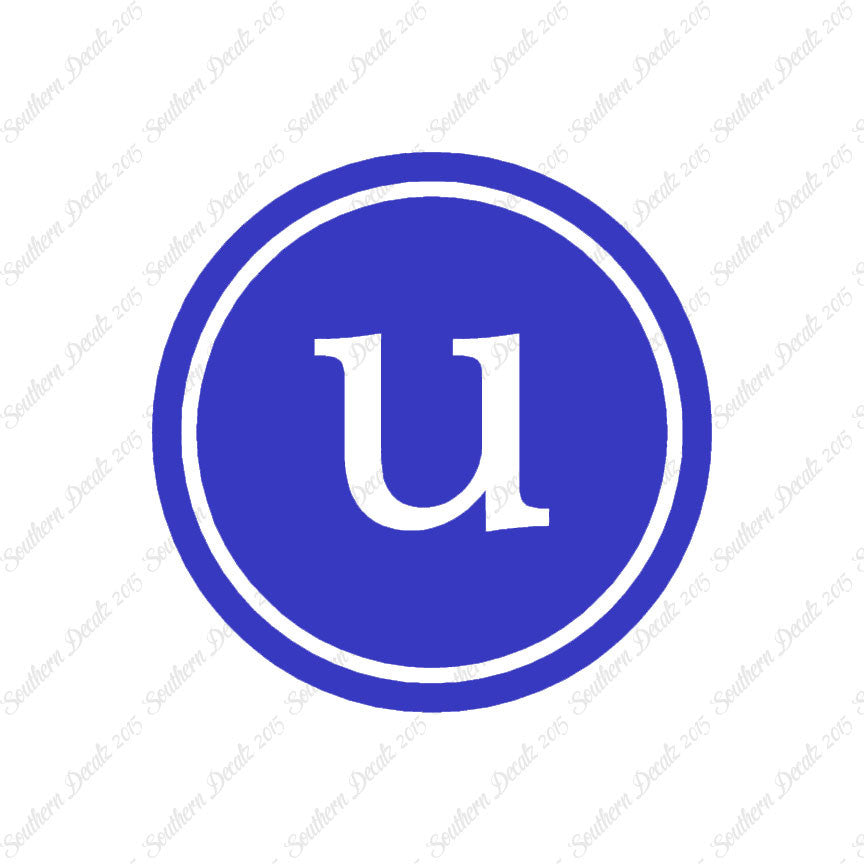 Typewriter Font U Initial