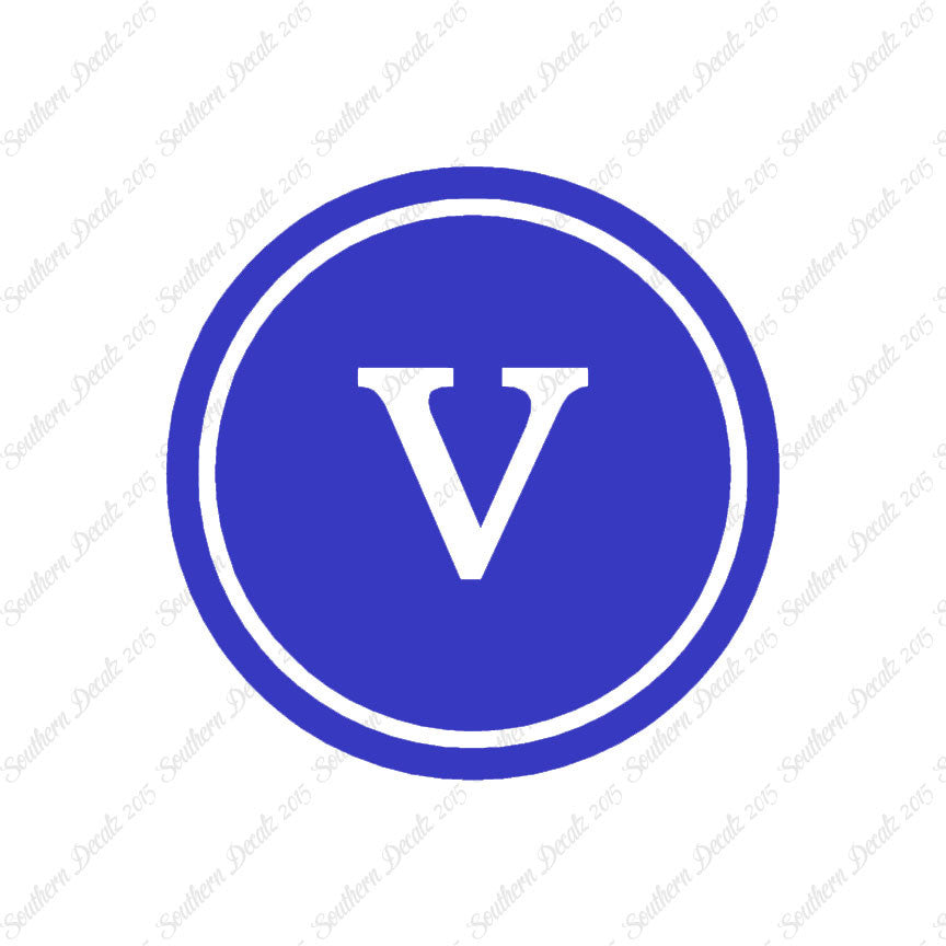 Typewriter Font V Initial
