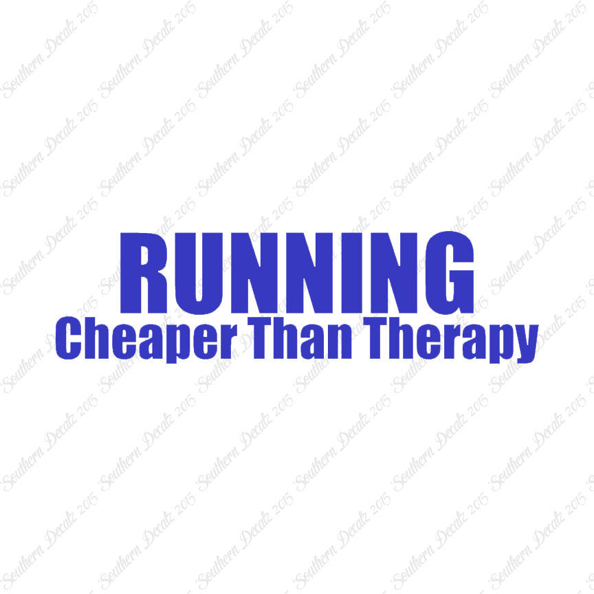 Running Cheaper Than Therapy