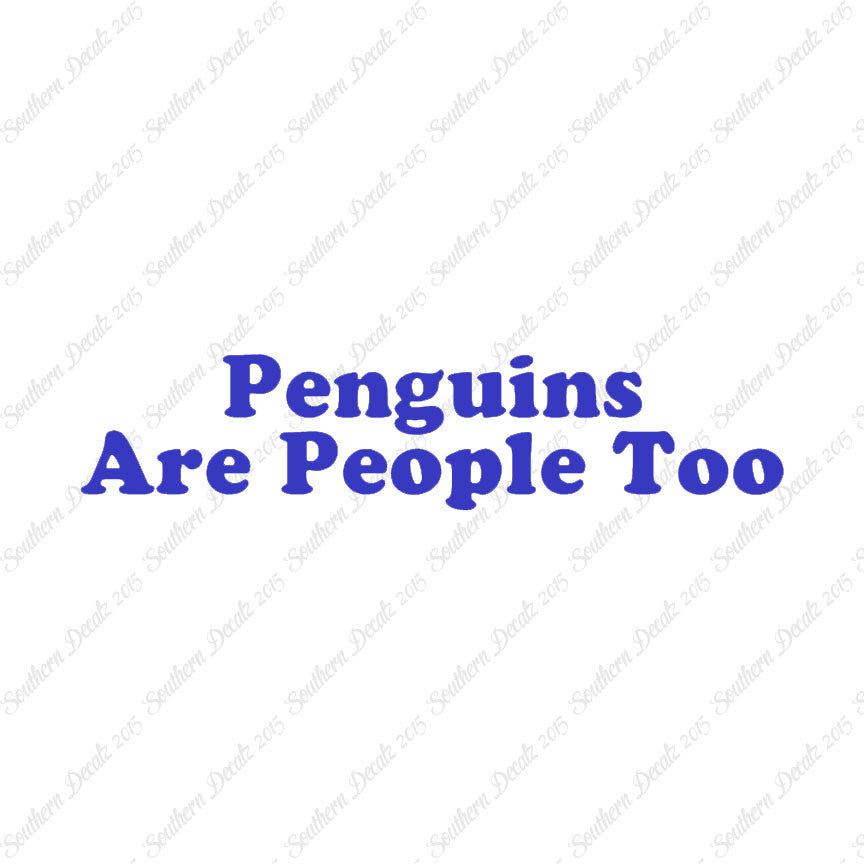 Penguins Are People Too