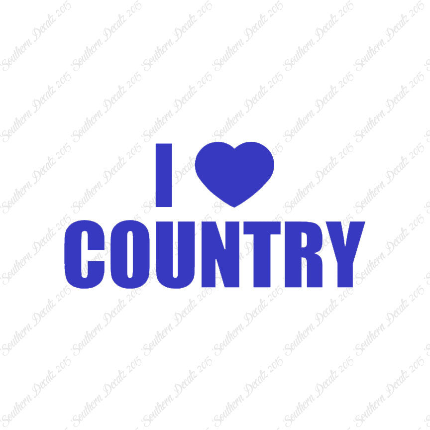 I Love Country Heart