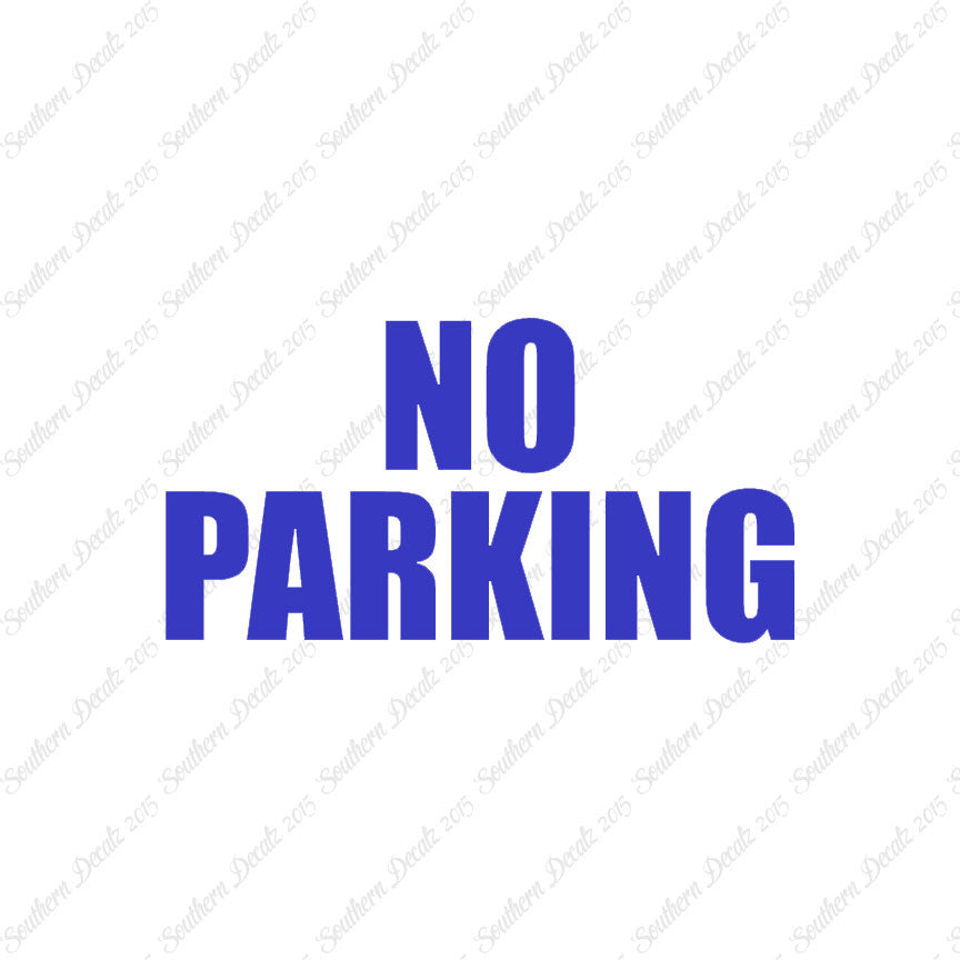 No Parking