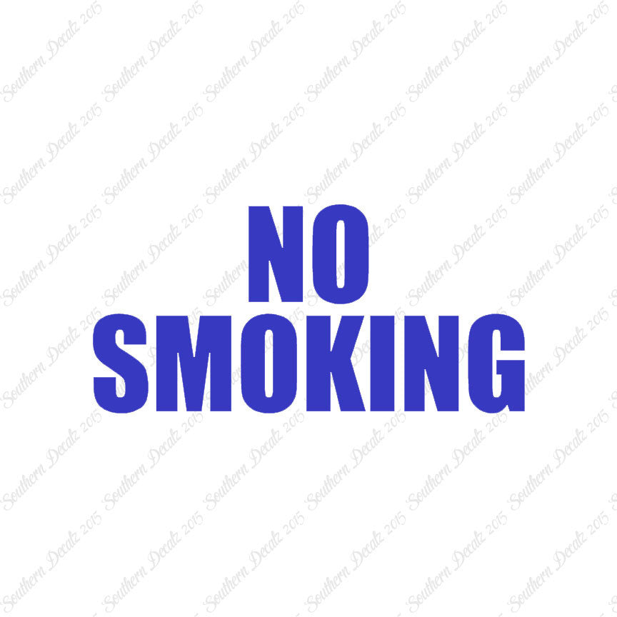 No Smoking