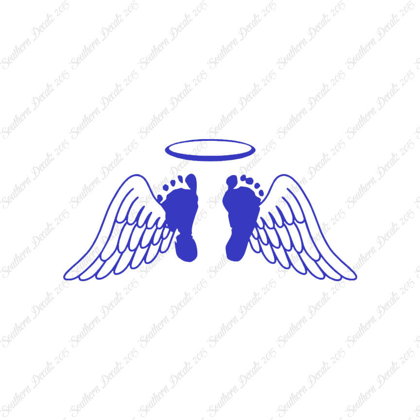 Baby Feet Memorial Angel Wings