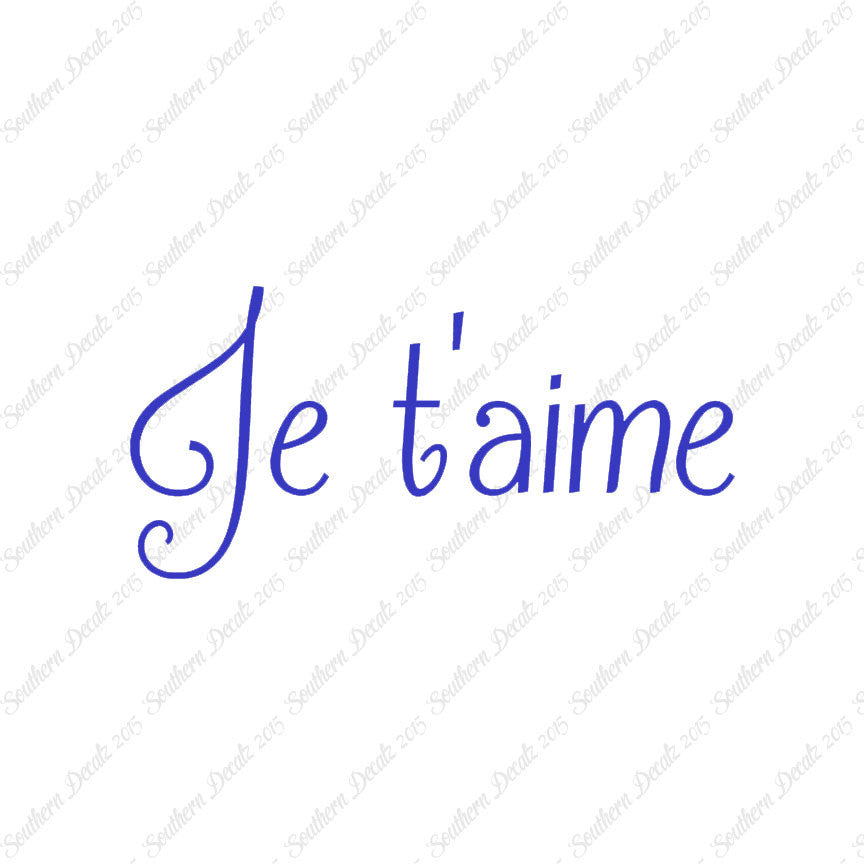 French Je T'Aime