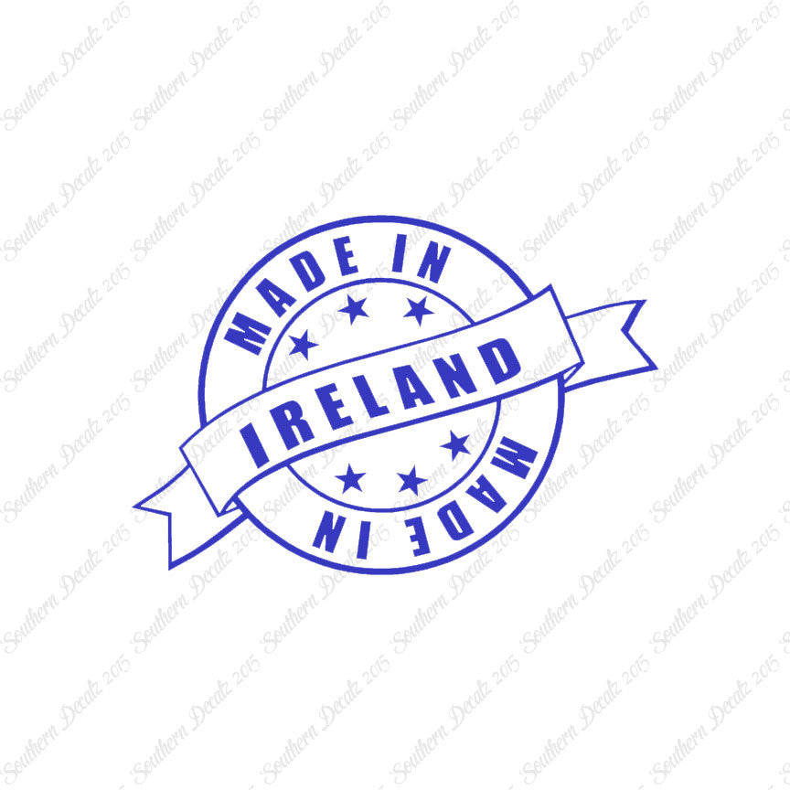 Made In Ireland Stamp Logo