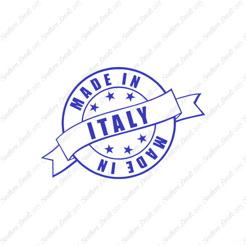 Made In Italy Stamp Logo