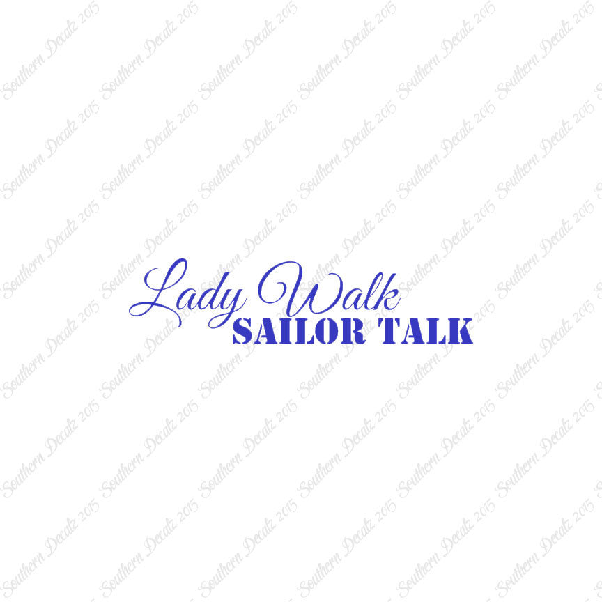 Lady Walk Sailor Talk