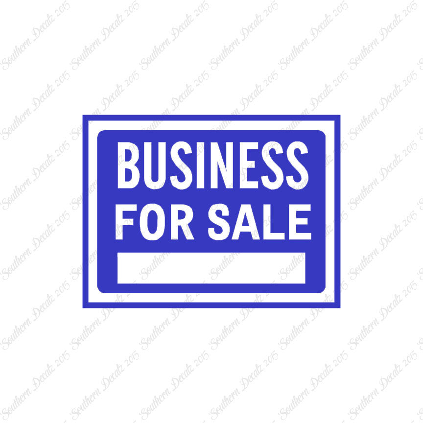 Business For Sale Sign