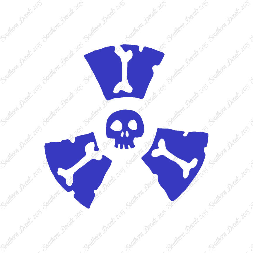 Radioactive Symbol Skull