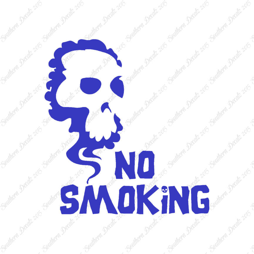 No Smoking Death Skull
