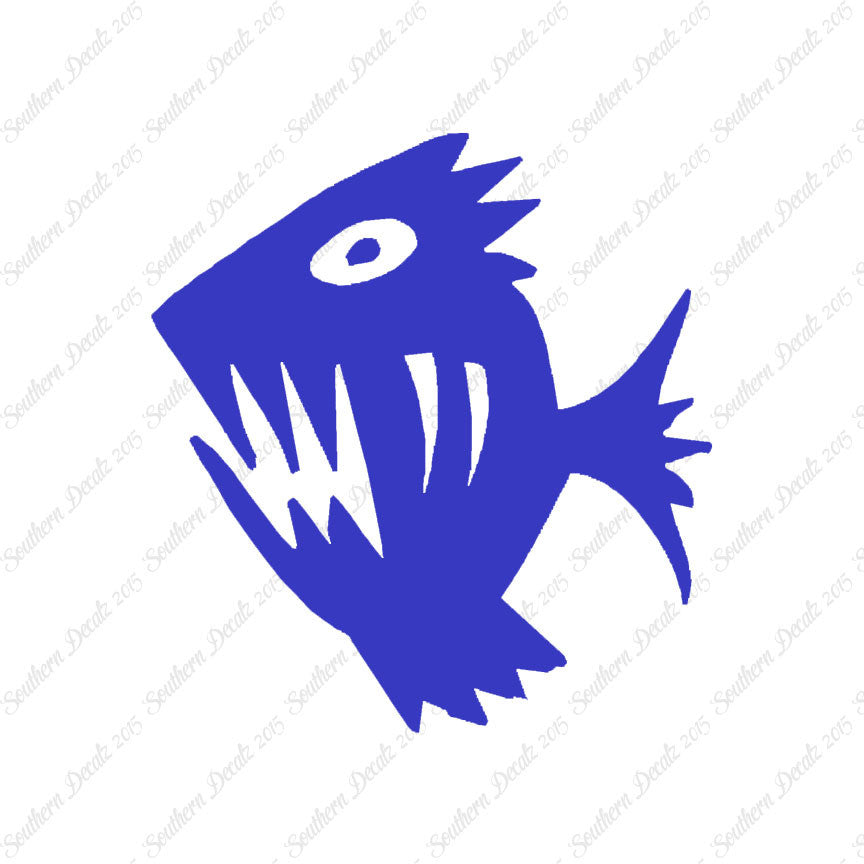 Piranha Fish Art Scary
